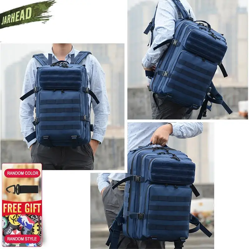Новый Темно-Синий тактический рюкзак 3P EDC Molle мужской для спорта на открытом