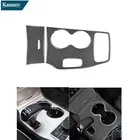 Аксессуары из углеродного волокна, внутренняя отделка, наклейка на автомобильную консоль переключения передач, наклейка для Jeep Grand Cherokee 2014 2015