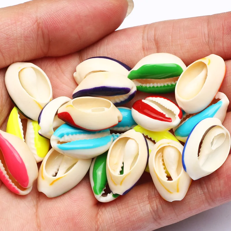 

10/20/30/40/50Pcs Mixed Colored DIY Making Sea Shell Charm Beads Beach Jewelry For Women Earrings Bracelet Necklace Accessories
