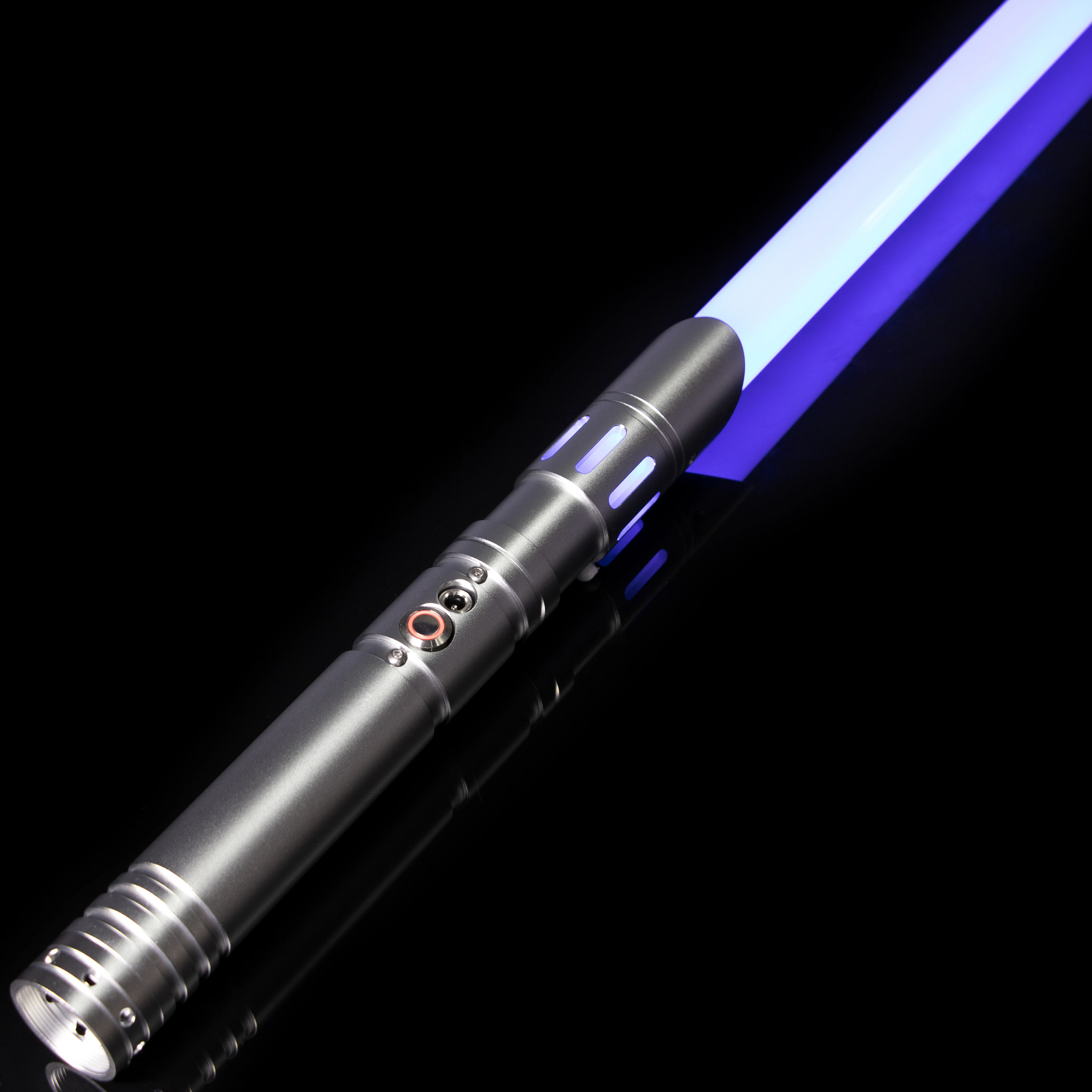 LGT-sable de luz con empu&ntilde;adura de Metal, fuentes de sonido con 9 sable de luz, oscilaci&oacute;n suave y sensible, infinita, cambia de Color-1