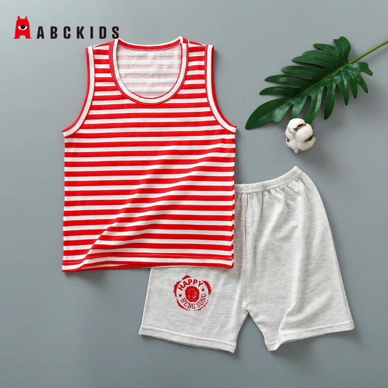ABCkids Baby Boy Clothing Set Cute Summer T-Shirt Pants Cartoon Children Boys Clothes Shorts Suit for Kids Outfit BS00001 | Детская