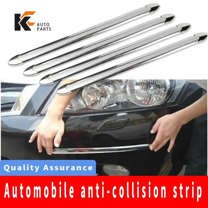 

4X Car SUV Edge Anti-collision Strip Bumper Protector Protective Guard Bar Anti-Rub Scrape Retail Bumper Crash Styling Mouldings