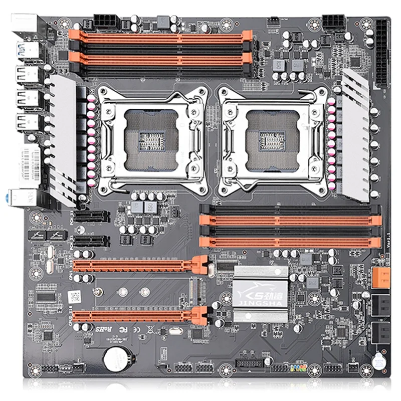 JINGSHA двойной разъем LGA 2011X79 настольная материнская плата поддержка 2X PCIe X16 M.2 SLi &