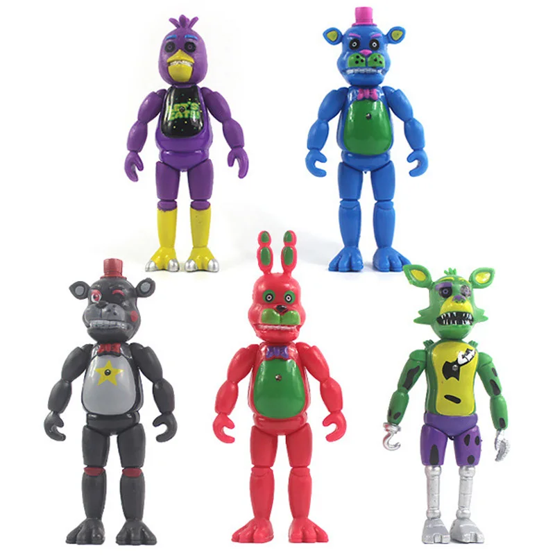 

6Pcs/set Figures Toys Five Nights At Freddy's Action Figure Toy FNAF Teddy Bear Freddy Fazbear Bear Anime Figures Freddy Toys