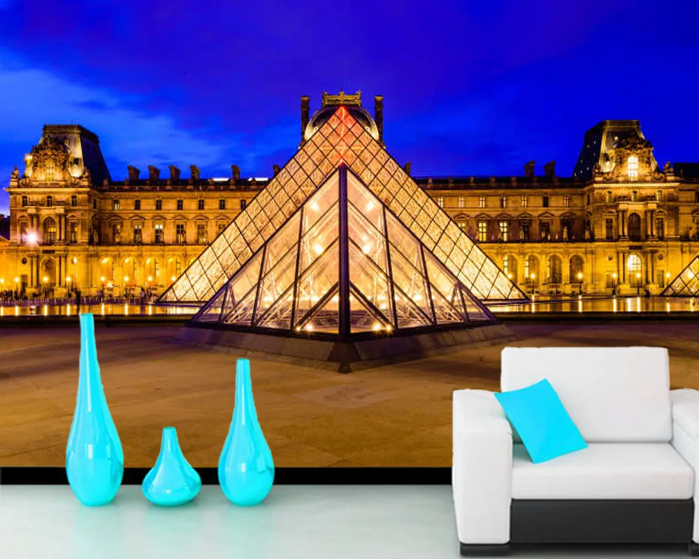 Настенные 3D-обои с пирамидой для жавра Papel de parede стены гостиной телевизора дивана