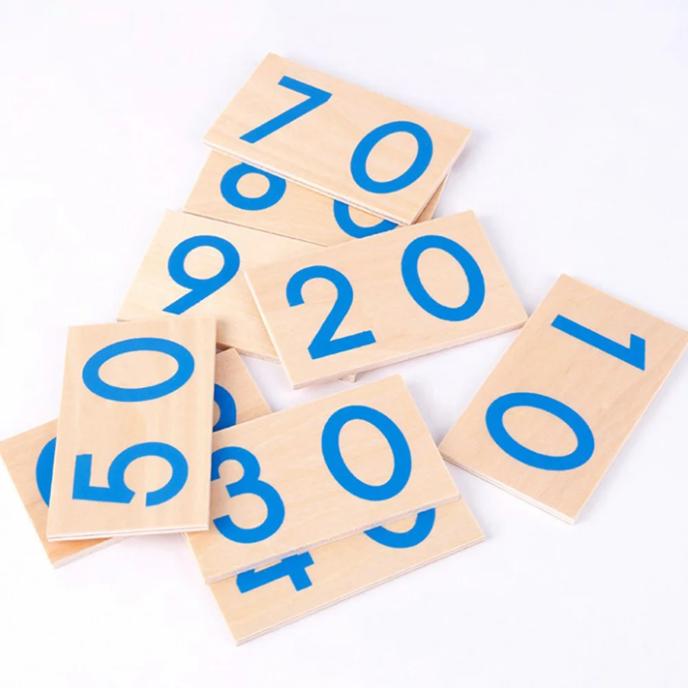 Детские развивающие игрушки деревянные цифровые карты познания головоломки