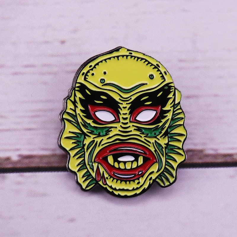 Фигурка из Черной лагуны брошь в американском черно-белом 3D фильме ужасов |