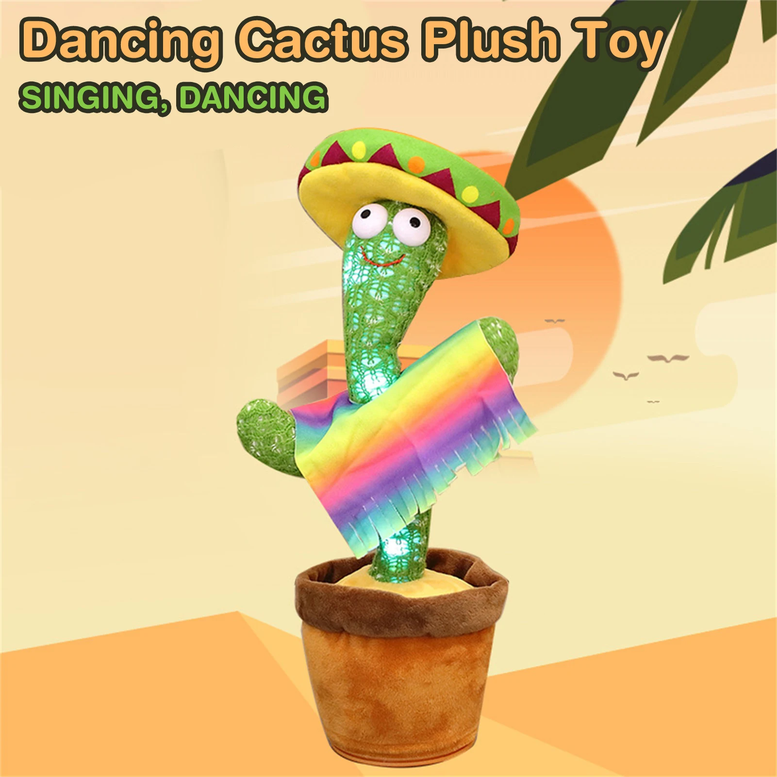 

Cactus Plush Toys Electronic Shake Dancing Cactus Decorative Stuffed Plant Toy Funny Childhood Toys With Song Stuffed Toys