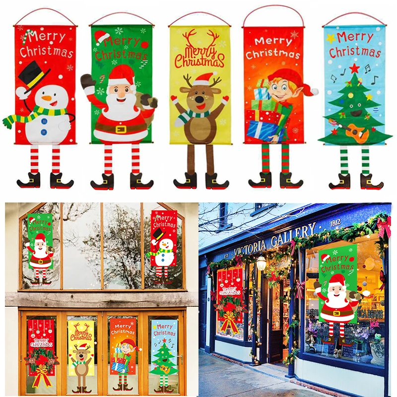 Рождественские украшения для дома искусственная кожа подвесной Рождественский