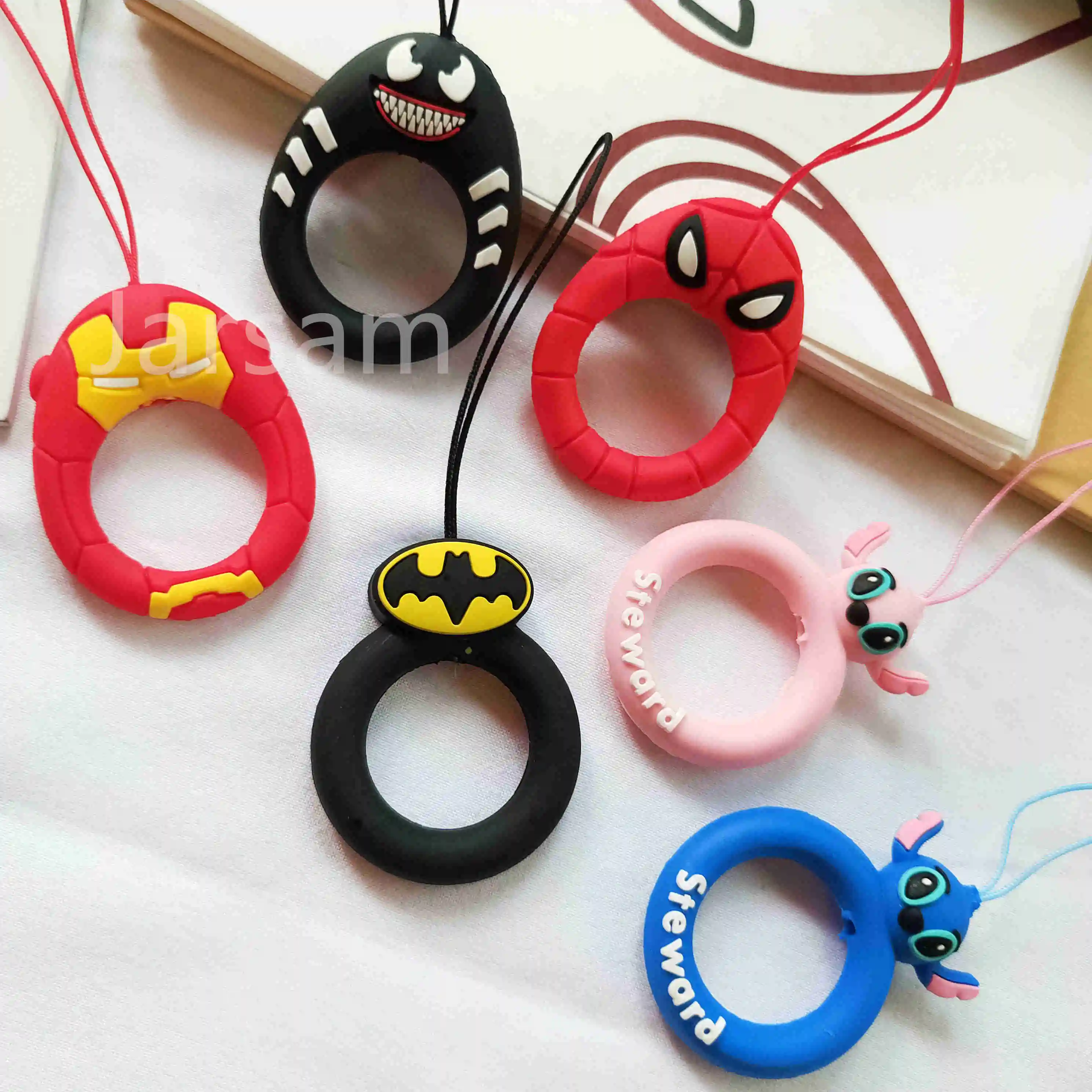 Оптовая продажа мобильный телефон милый мультфильм милое кольцо на палец