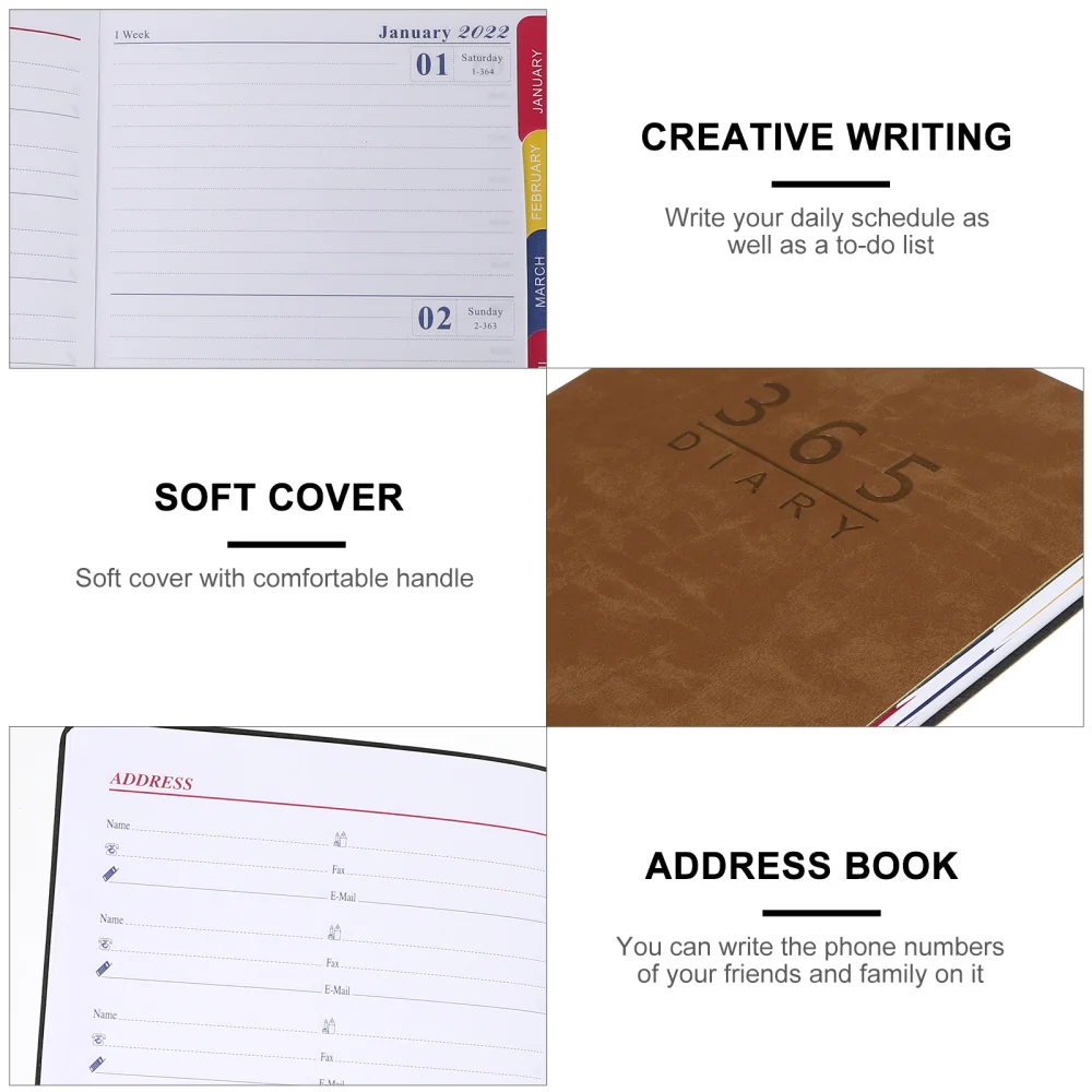 

2022 Schedule Notebook Business Plan Book Time Management Notebook for Office