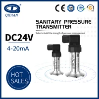 diaphragm hygienic flush diaphragm pressure transmitter 4 20ma triclamp pressure sensor gauge pressure transducer qdx50