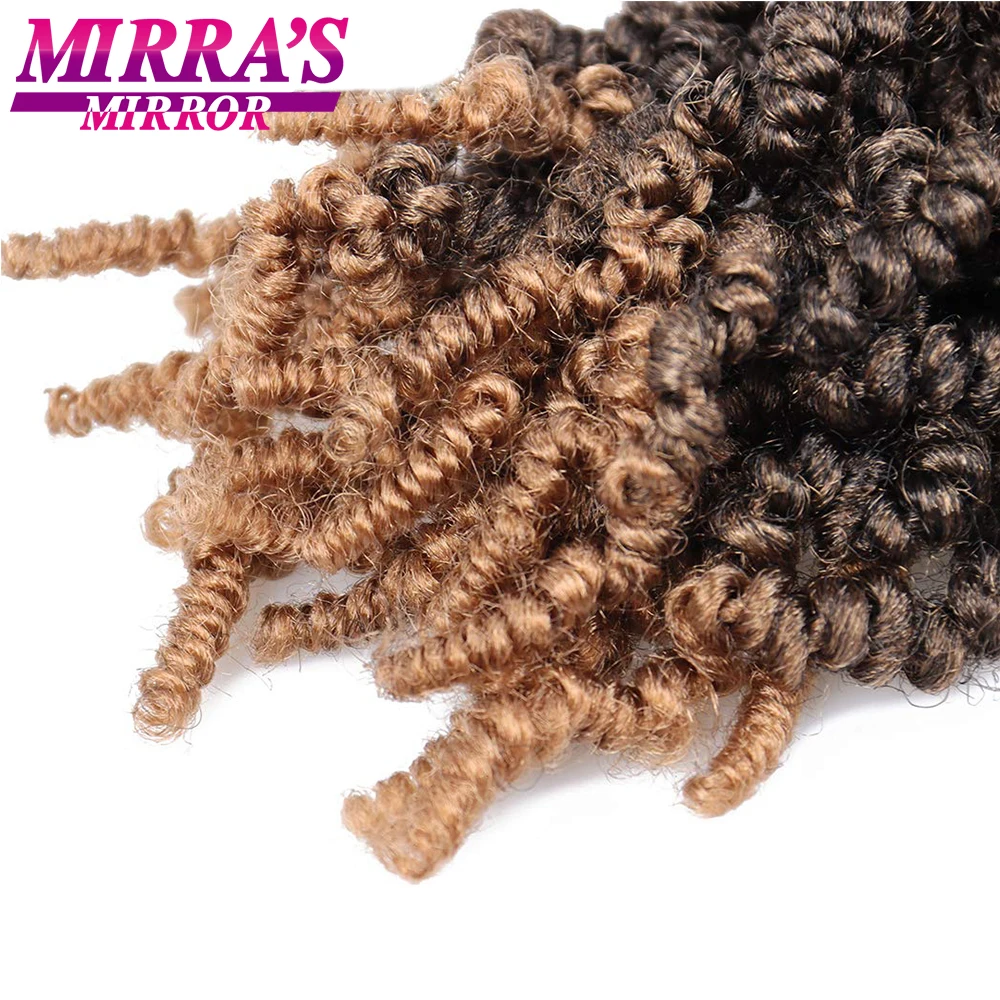

10inch Spring Twist Crochet Hair Short Curly Braids Pre-looped Synthetic Hair Extensions For Black Women