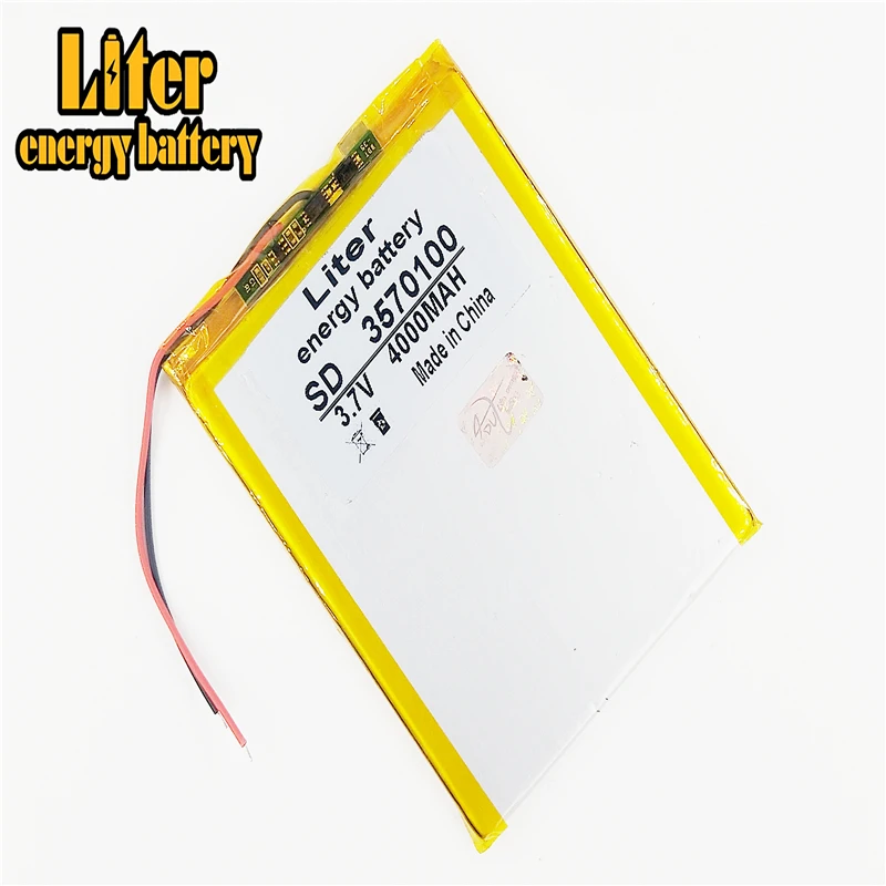 3570100 3 7 V 4000MAH 367098 литий полимерный аккумулятор планшета с защитной платой для