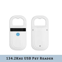 handheld nimal id reader usb pet reader rfid animal fdx b chip scanner iso117845 badge id 134 2khz tag transponder