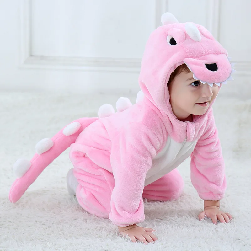 

Green dinosaur Kigurumi baby Kids Cartoon Animal Cosplay Costume Warm Soft Flannel Fancy Onesie Cute pajamas cartoon BodySuit
