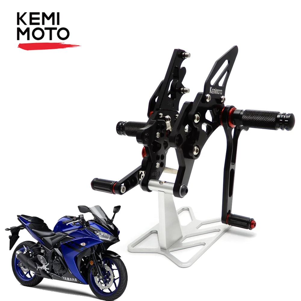 Задняя подставка для Yamaha R25 R3 MT25 MT03 2014 2020 CNC Регулируемая ног|rear set|foot pegsadjustable rearsets |