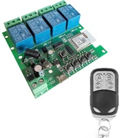 dc12v 24v 4ch 4 ch zigbee rf remote control light switch 10a relay output radio receiver moduletransmitter garage door opener