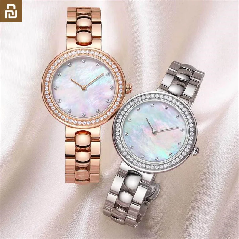 Женские кварцевые наручные часы Youpin TwentySeventeen с искусственным драгоценным камнем