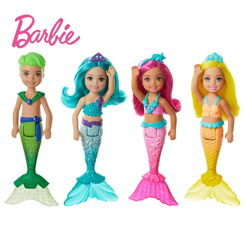 Оригинальные брендовые Мини-куклы Барби игрушки серия Челси мермады Милая