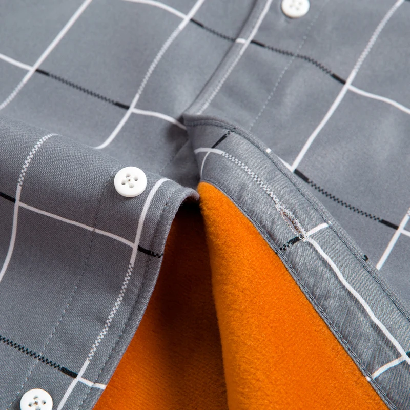 Большие размеры 5XL мужская деловая Повседневная теплая рубашка с длинным рукавом