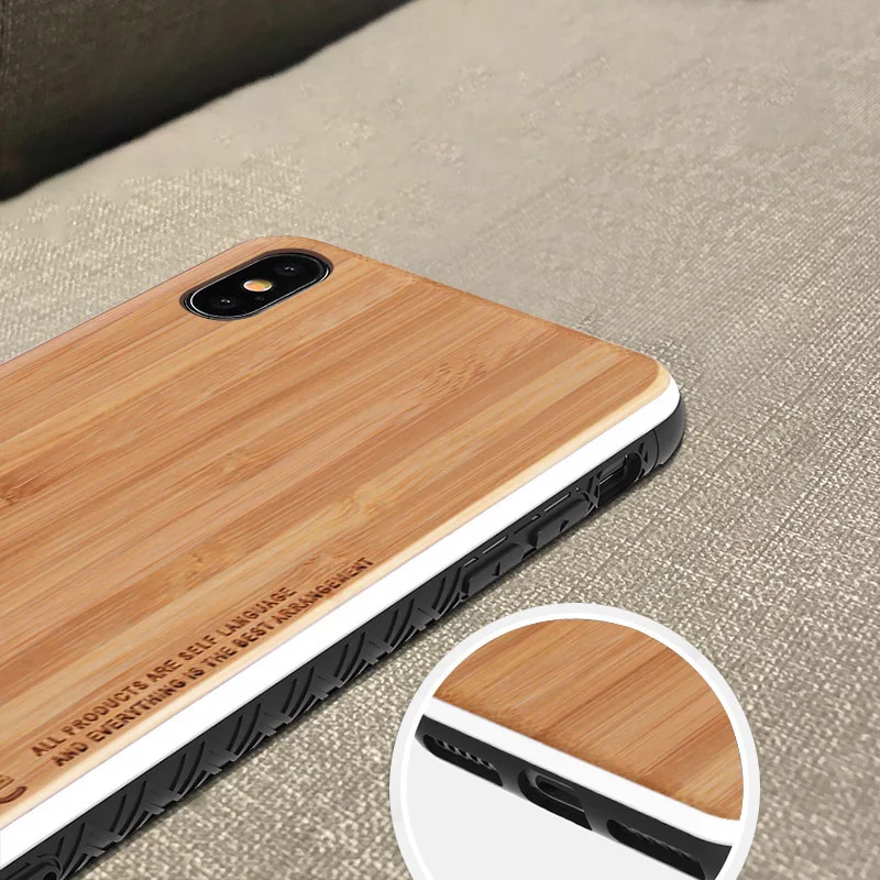 Yuyuya бамбуковый Деревянный чехол для iPhone 11 Pro Max SE2020 XR телефона 6 7 8 plus X XS MAX ореховый