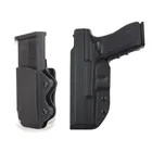 IWB Kydex кобура Для Пистолетов Glock 17 31 43 43X Airsoft кобура для пистолета чехол Скрытая сумка для хранения журналов аксессуары для охоты