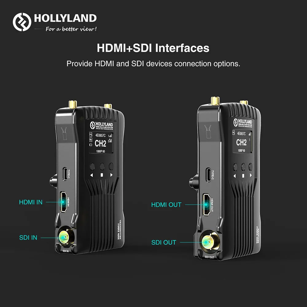 Беспроводной HD передатчик изображения Hollyland Mars 400s приемник HDMI SDI 1080P для
