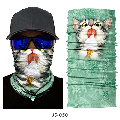 3D кошка собака бесшовная Волшебная Шея Gaiter маска для лица щит трубка Балаклава для велоспорта рыбалки Лыжная Байкерская бандана повязка на голову шарф для мужчин и женщин - Цвет: 50