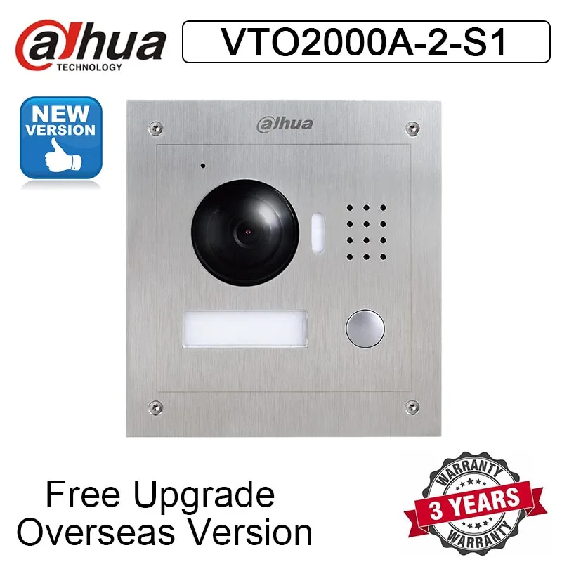 VTO2000A-2-S1 1.3MP 2-проводной IP вилла Открытый станции ночного видения Голосовая индикация для VTH1550CHW-2 VTNC3000A необходимо