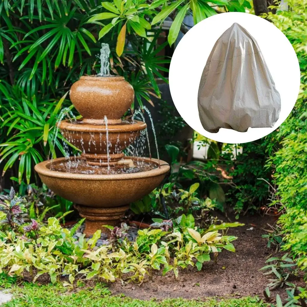 

Чехол для садового фонтана, многоразовый защитный чехол из ткани Оксфорд для наружной террасы, дома, с птицами, мебели для ванной