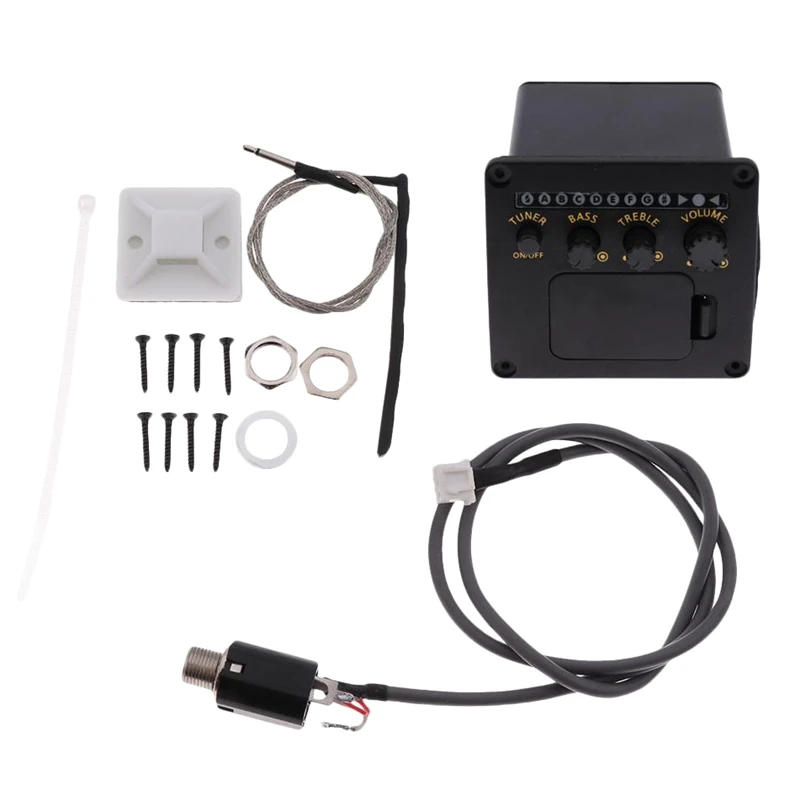 

2 диапазона звукоснимателя эквалайзер Aeq-2T эквалайзер Акустическая гитара шайба Винты Набор для гитары