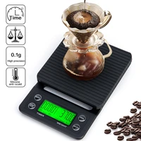 coffee digital scale with timer high accuracy kitchen food scale tare 6 6lb3kg 0 1g precision sensor lcd display coffice gadget