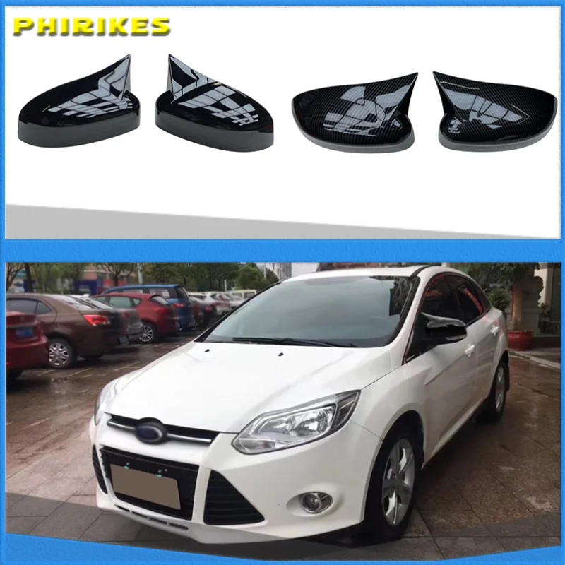 

Rearview Mirror Cap Wing Side Mirror Cover Fit for FORD FOCUS 2011,2012,2013,2014, Car Accessories Replacement