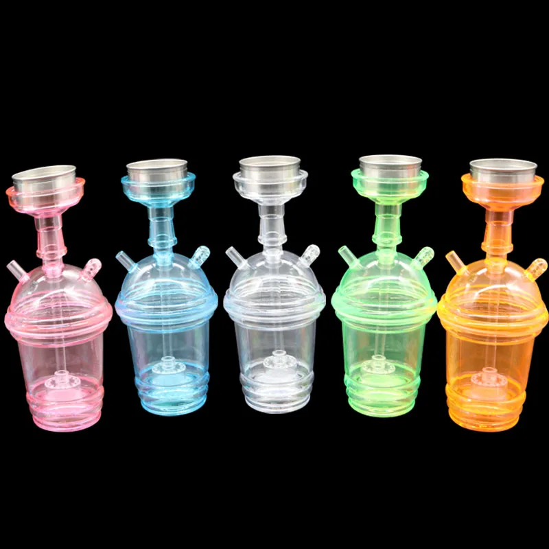 1 набор курительная труба прозрачный Мини Кальян водопровод пластиковый