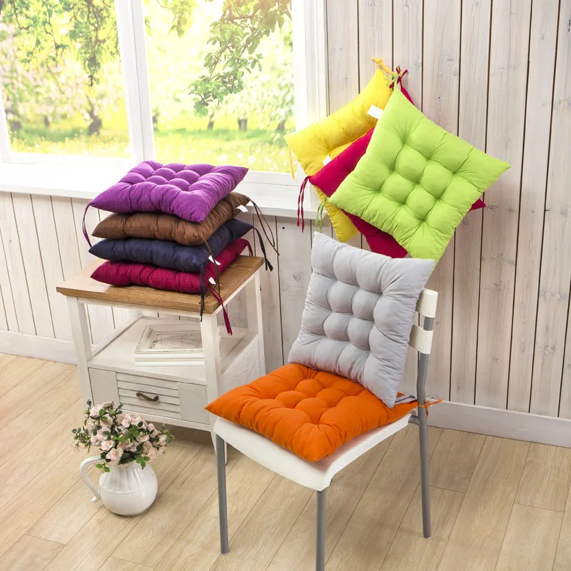 

Square Stool Cushions Pearl Cotton Office Computer Chair Protective Mat Cartoon Seat Pad Buttocks Chair Cushion Backrest Pillow