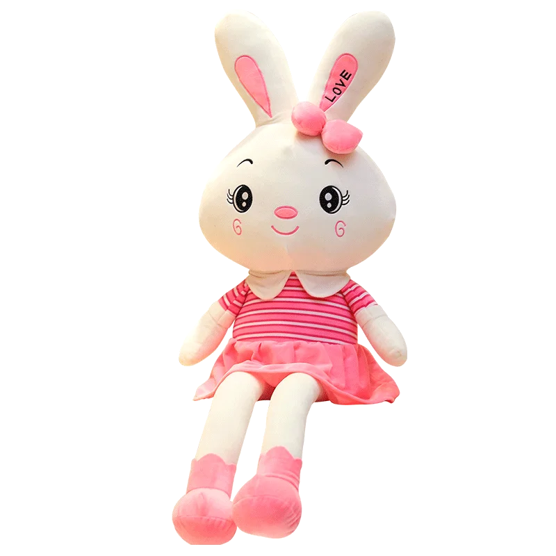Плюшевая игрушка 35/55/75 см мягкий милый розовый кролик животных пушистые куклы