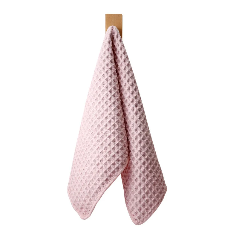 Полотенце с вафельным рисунком уход за лицом для взрослых клетчатое банное