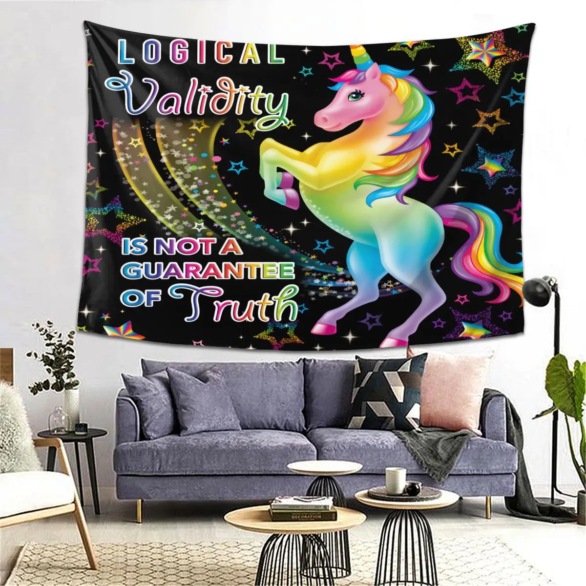 В виде единорога хиппи богемный художественный декор настенный гобелен печатный