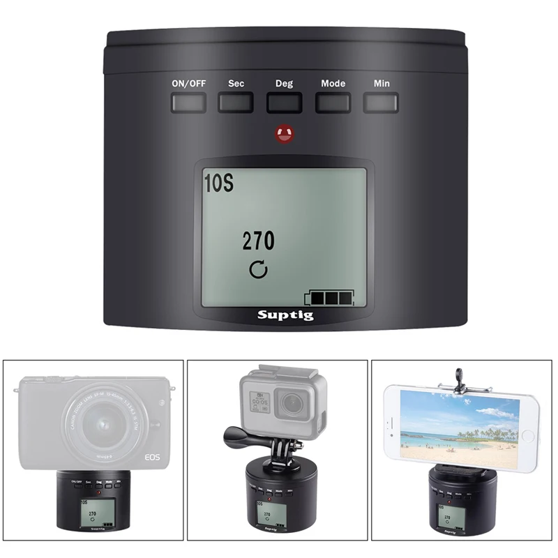 360 ° вращающийся панорамный штатив стабилизатор задержки для GoPro Hero 8 7 6 5 4 DJI Osmo Action/iphone/Canon camera/sony Mini SLR camera