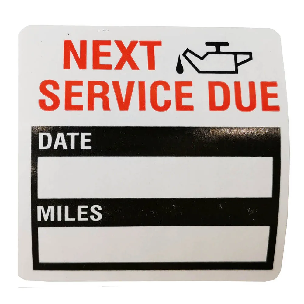 100 шт./рулон автомобильные наклейки для замены масла|Наклейки на автомобиль| |