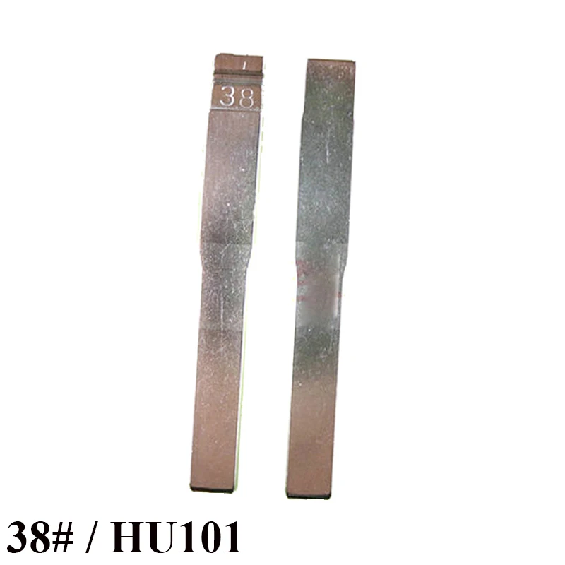 

38# HU101 key blade with center slot universal uncut car key blank