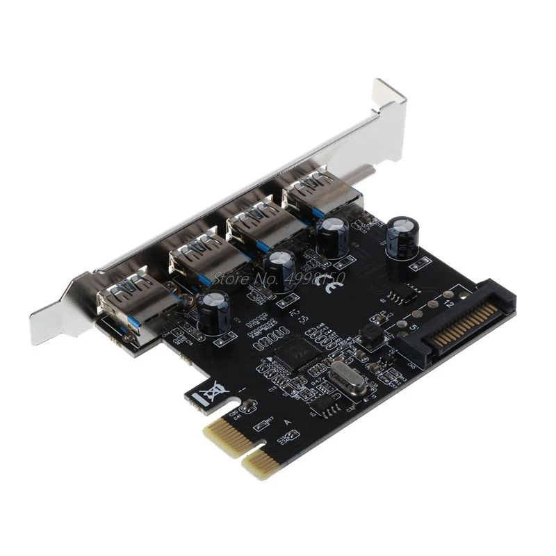 PCI E Express на USB 3 0 через чип интерфейс SATA 4 порта адаптер преобразователь карты для