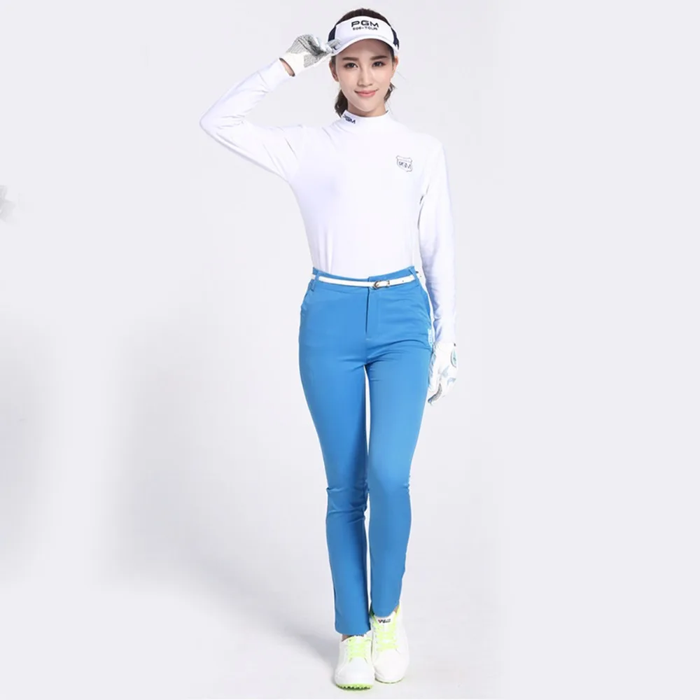 PGM женские брюки для гольфа высокая эластичность спортивная одежда узкие тенниса