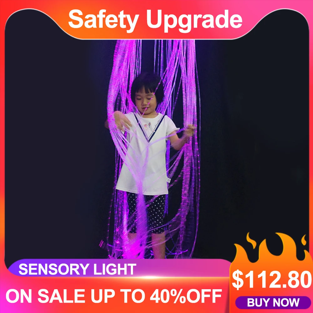 Maykit сенсорный волоконно оптический кабель с мерцающей боковой подсветкой RGB 16 Вт