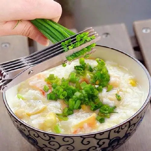 Полезные нержавеющая сталь пять слоев ножницы Овощной специи кухонный нож