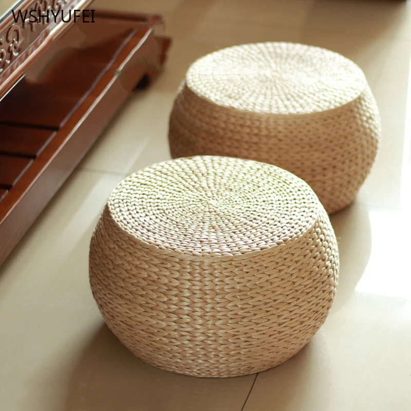 Прямые домашние соломенные коврики для смены обуви табурет дома спальни