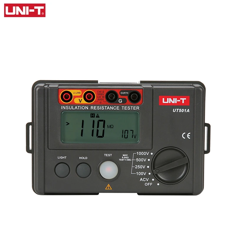 UNI-T тестер сопротивления изоляции метр UT501A меггер заземления Напряжение
