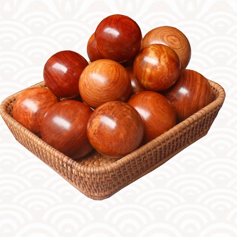 Новинка 1 пара деревянные шарики для фитнеса массаж от стресса расслабление