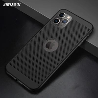 ultra slim phone case for iphone 11 12 pro max se 2020 6 6s 7 8 plus 5 5s se x xs xr max hollow heat dissipation hard pc cover